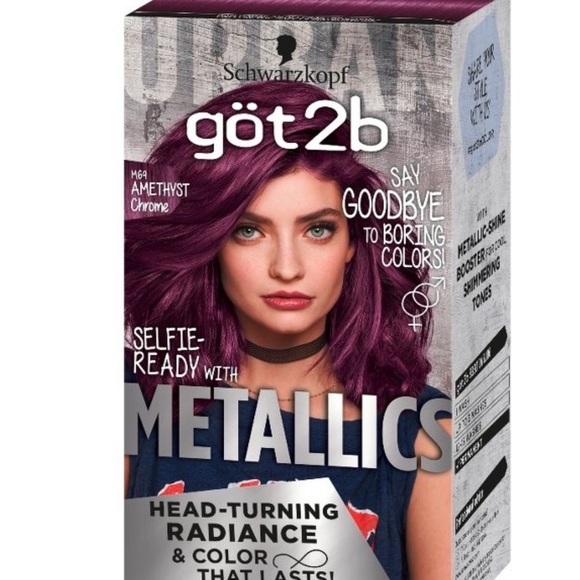NWT Got2b Permanent Hair Color - Metallic
Amethyst Chrome -4.8 fl oz/1 Kit - Picture 1 of 5